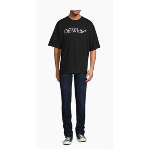 Off-White BIG LOGO BOOKISH REGULAR TEE NWT Size L